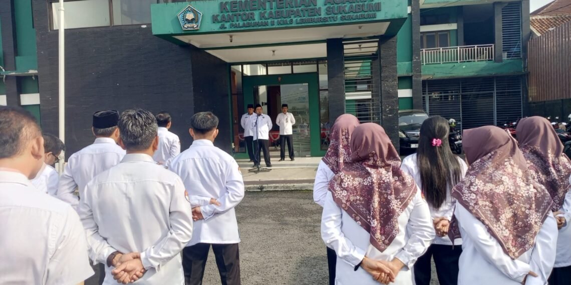 Kemenag Kabupaten Sukabumi Gelar Apel Pagi Rutin dengan Arahan Strategis