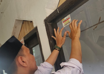 Penyuluh KUA Nyalindung Laksanakan Kalibrasi Arah Kiblat di SD IT Darussalam