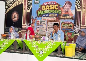 Tingkatkan Kreativitas Pendidik, Guru RA se-Kecamatan Sukaraja Ikuti Pelatihan Mendongeng