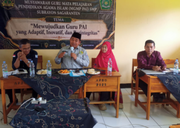 MGMP PAI SMP Sub Rayon Sagaranten Gelar Rapat Kerja dan Pembinaan Guru