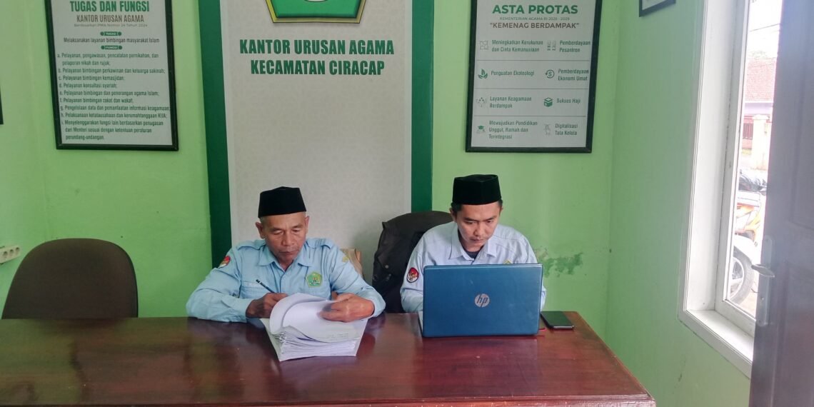 Penyuluh Agama KUA Ciracap Perkuat Validitas Data Majlis Taklim melalui Updating Kelembagaan