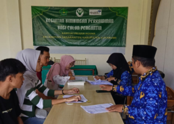 KUA Sagaranten Laksanakan Bimwin Catin, Perkuat Fondasi Keluarga Sakinah di Momentum Harkitnas