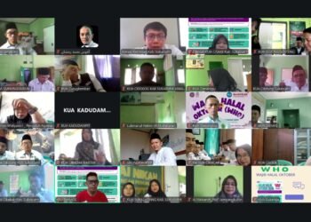 Matangkan Persiapan Gerakan Nasional, Kemenag Kabupaten Sukabumi Gelar Sosialisasi Wajib Halal Oktober (WHO) 2026 Via Zoom