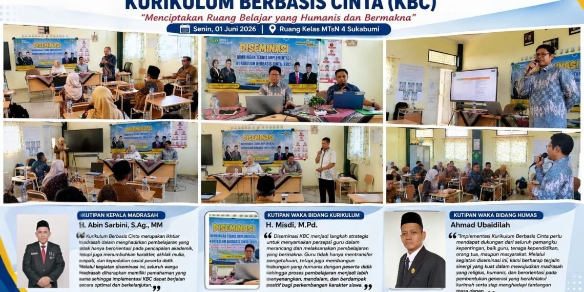MTs Negeri 4 Sukabumi Diseminasikan Kurikulum Berbasis Cinta, Wujudkan Pembelajaran Humanis dan Bermakna