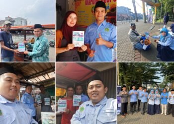 KUA Cisaat Terjunkan Tim, Pasar dan Alun-Alun jadi Titik Lokasi Kampanye Wajib Halal