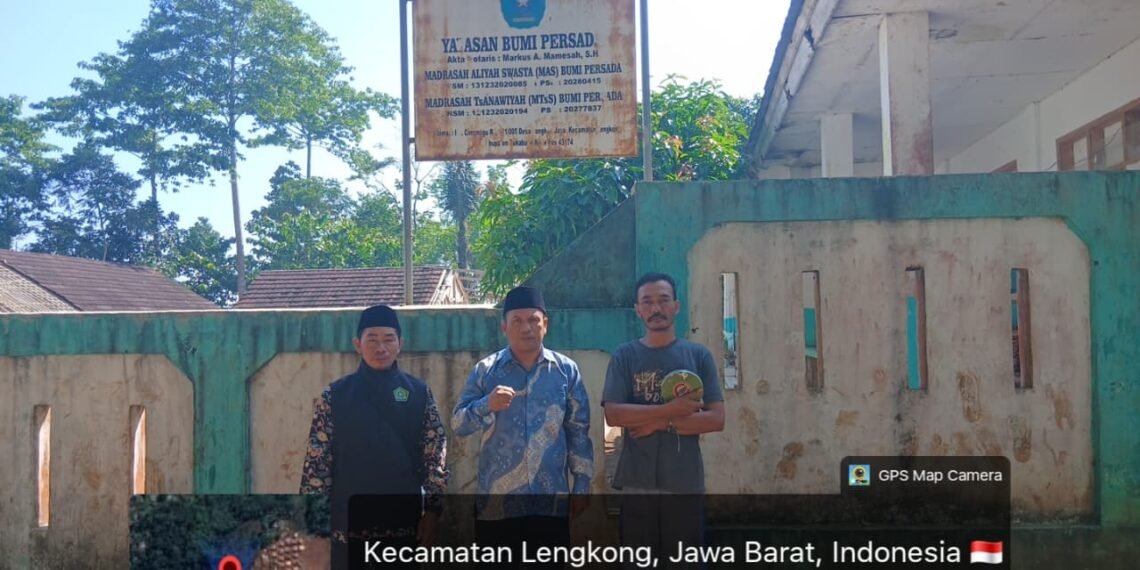 KUA Lengkong Laksanakan Pengukuran Tanah Wakaf Yayasan Bumi Persada untuk Perkuat Legalitas Aset Pendidikan