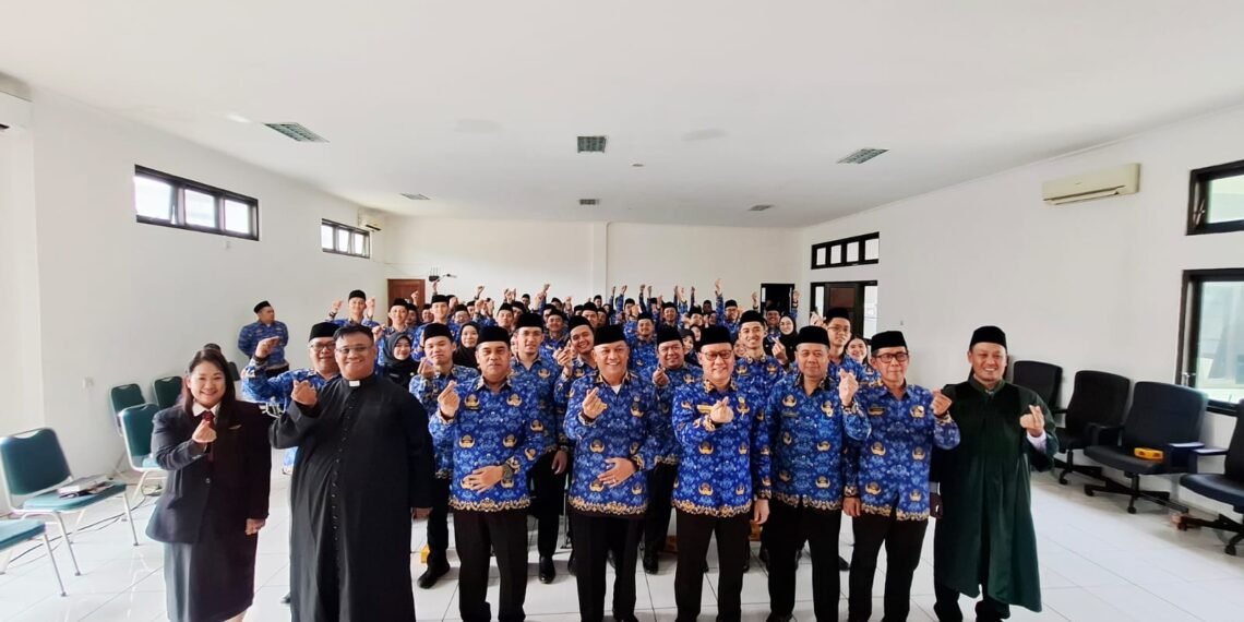 65 ASN Kemenag Kabupaten Sukabumi Ikuti Pengambilan Sumpah/Janji Jabatan Fungsional Secara Daring