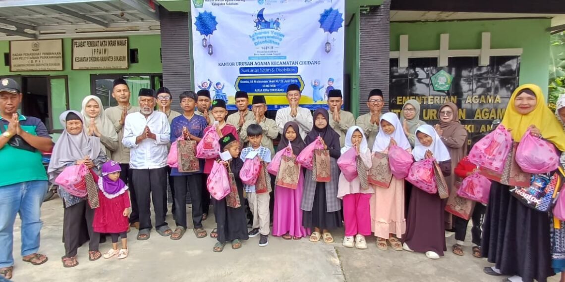 Melalui Momen Lebaran Yatim, KUA Cikidang Perkuat Kepedulian Sosial dan Pemuliaan Sesama