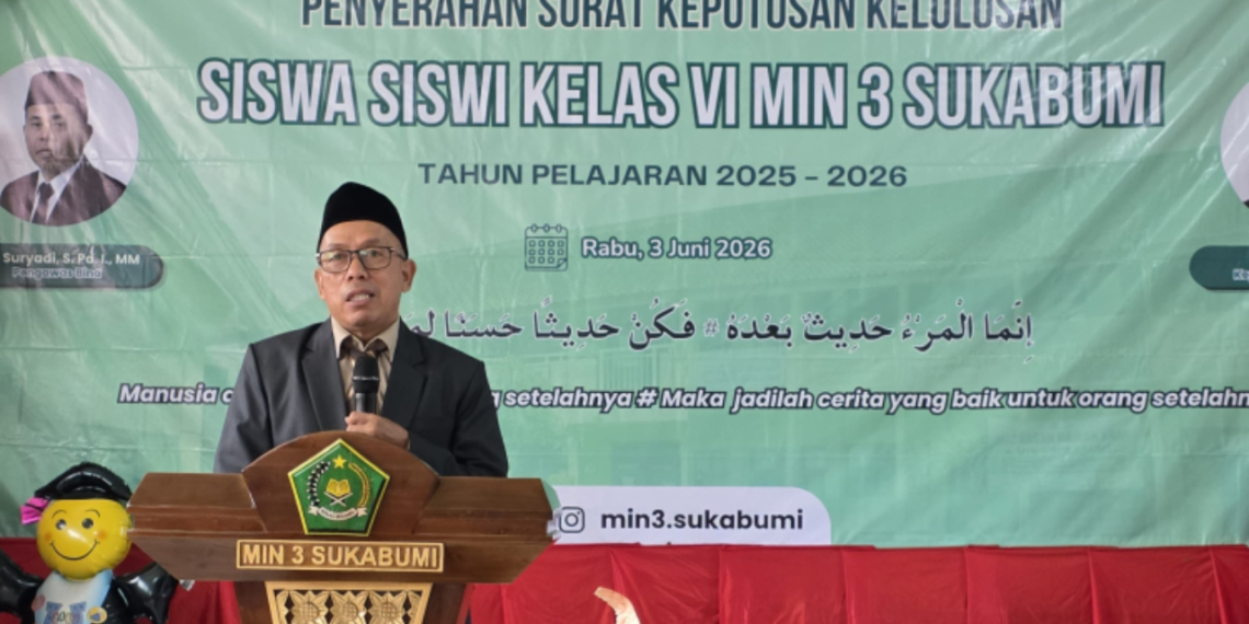 Penuh Haru dan Syukur, MIN 3 Sukabumi Serahkan SK Kelulusan kepada 113 Siswa Kelas VI
