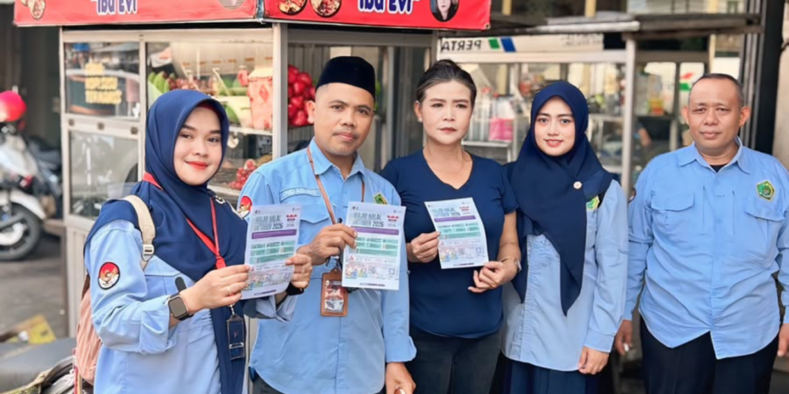 KUA Cibadak Perkuat Kesadaran Halal Pelaku UMKM melalui Sosialisasi WHO 2026 di Pasar Cibadak