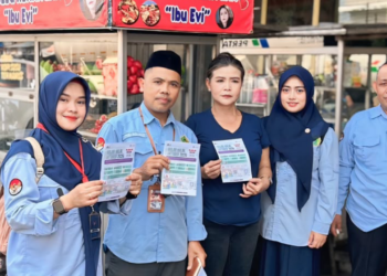 KUA Cibadak Perkuat Kesadaran Halal Pelaku UMKM melalui Sosialisasi WHO 2026 di Pasar Cibadak