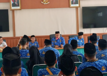 Kasi Bimas Islam Kemenag Sukabumi Tekankan Penguatan SDM KUA kepada Penghulu dan Penyuluh yang Baru Diambil Sumpah