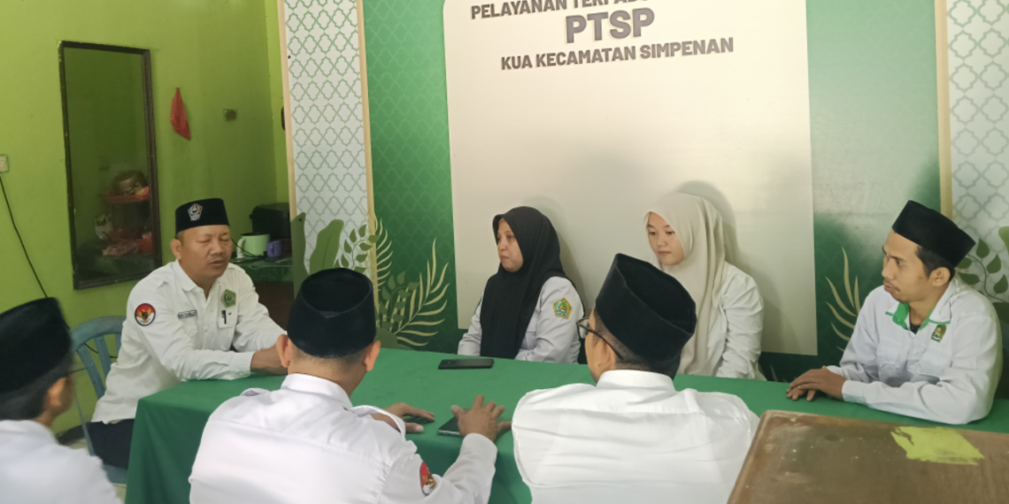 Tindak Lanjuti Arahan Kepala Kemenag, KUA Simpenan Matangkan Persiapan Gerakan Nasional Indonesia Berkiblat