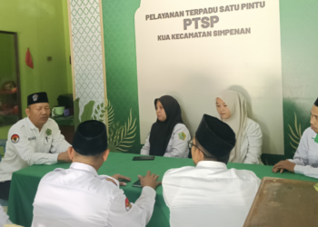 Tindak Lanjuti Arahan Kepala Kemenag, KUA Simpenan Matangkan Persiapan Gerakan Nasional Indonesia Berkiblat