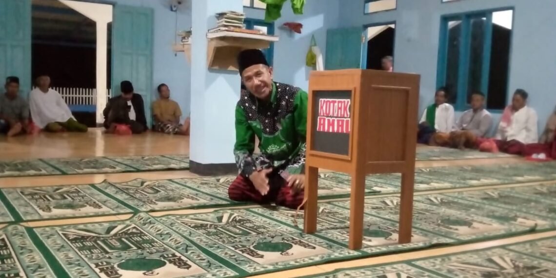 Tindak Lanjut Rakor KUA, Penghulu KUA Ciracap Sosialisasikan Indonesia Berkiblat pada Pengajian Masjid Al-Hikmah Cikangkung
