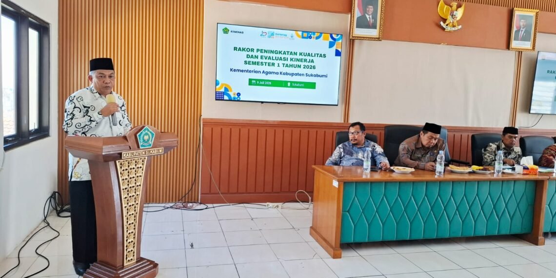 Kakankemenag Kab. Sukabumi Tekankan Kolaborasi dan Penyelesaian Persoalan Secara Profesional dalam Rapat Koordinasi