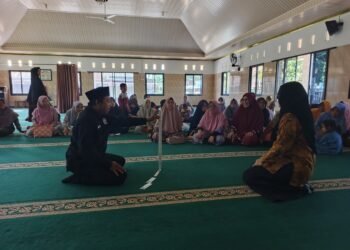 KUA Cikembar Padukan Bimluh dengan Simulasi Rashdul Kiblat di Masjid Al Huda