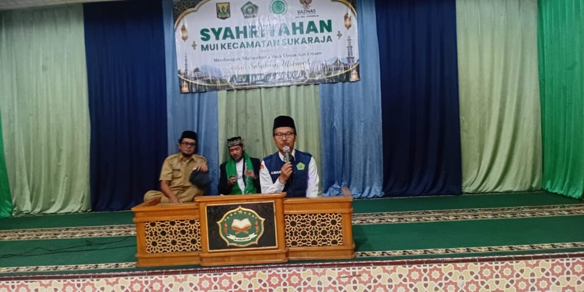 Syahriahan MUI Sukaraja Jadi Momentum Sosialisasi Gerakan Nasional Indonesia Berkiblat