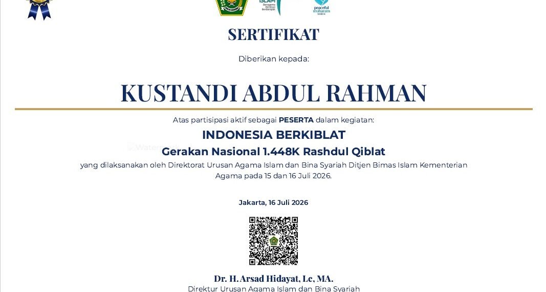 Seksi Bimas Islam Kemenag Kabupaten Sukabumi Edukasi Tata Cara Perolehan E-Sertifikat Gerakan Nasional Indonesia Berkiblat