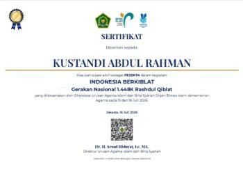 Seksi Bimas Islam Kemenag Kabupaten Sukabumi Edukasi Tata Cara Perolehan E-Sertifikat Gerakan Nasional Indonesia Berkiblat