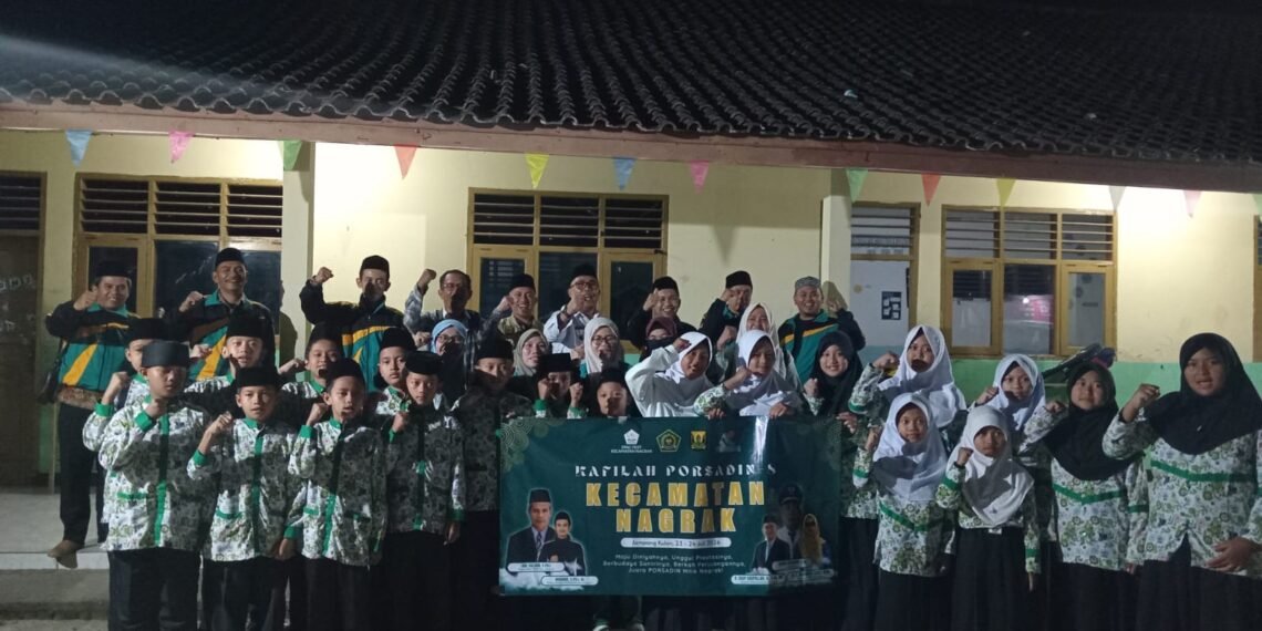 KUA Bersama Forkopimcam Nagrak Lepas Kontingen PORSADIN VIII, Kobarkan Semangat Santri Berprestasi