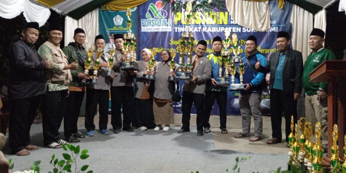 Gunungguruh Raih Juara III PORSADIN VIII, Bukti Keberhasilan Pembinaan Santri Madrasah Diniyah