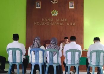 NGOPAK Awal Pekan, KUA Jampangkulon Perkuat Layanan SKT Majelis Taklim dan Matangkan Program Kerja