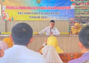 Kepala KUA Cicantayan Ajak Aparatur Bangun Budaya Kerja Bijaksana dan Berintegritas Majelis Taklim