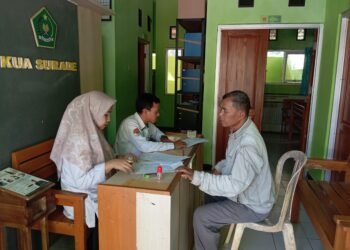 PLO dan Penghulu KUA Surade Laksanakan Verifikasi Berkas Calon Pengantin