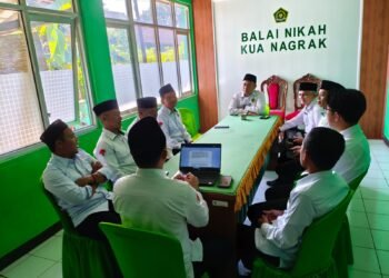 Kepala KUA Nagrak Pimpin Evaluasi Kinerja, Perkuat Disiplin dan Kualitas Pelayanan Publik