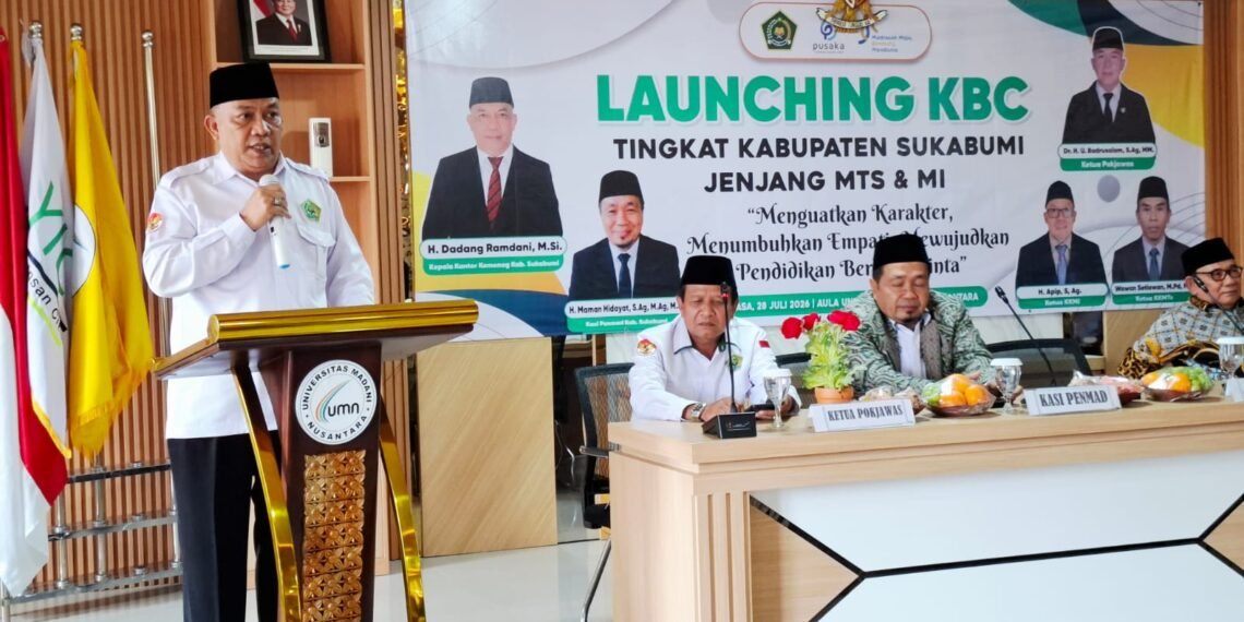 Kemenag Kabupaten Sukabumi Launching Kurikulum Berbasis Cinta, Kepala Kantor Tekankan Penguatan Karakter Madrasah