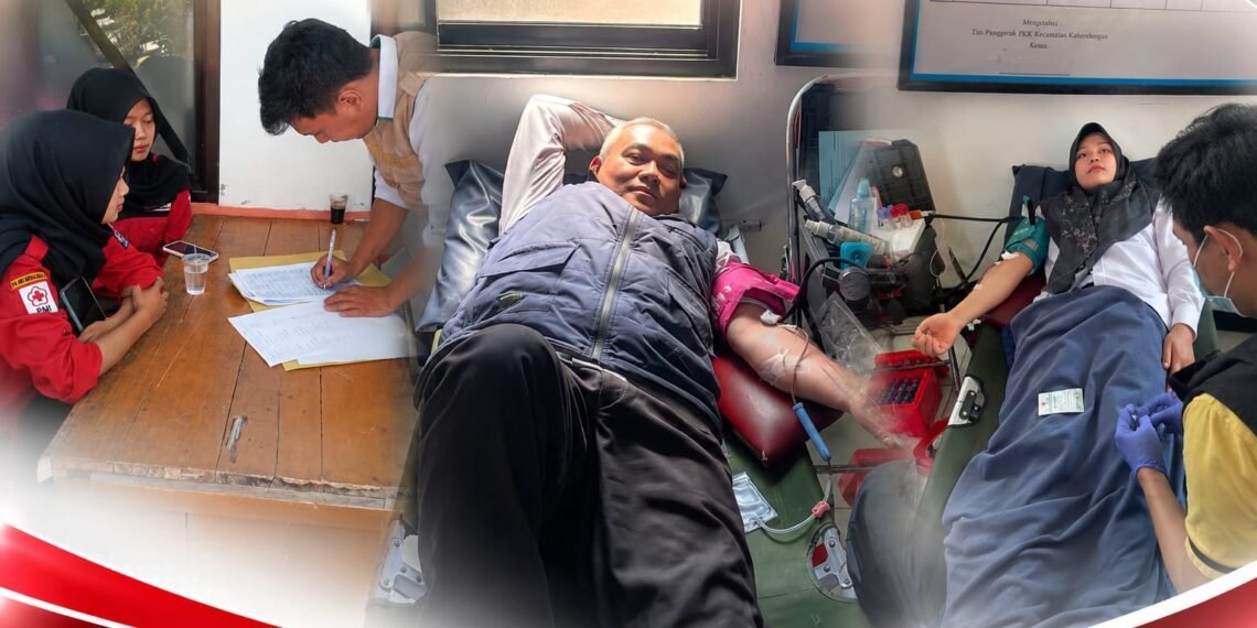 Semarak HUT Ke-81 RI, Pegawai KUA Kabandungan Berpartisipasi dalam Donor Darah PMI