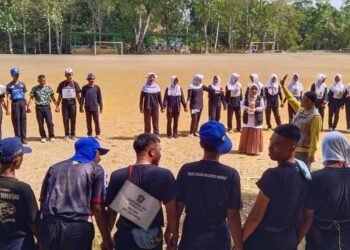 BRUS Spesial Agustus, KUA Jampangkulon Gandeng Polsek Edukasi PASKIBRA Cegah Pernikahan Usia Dini