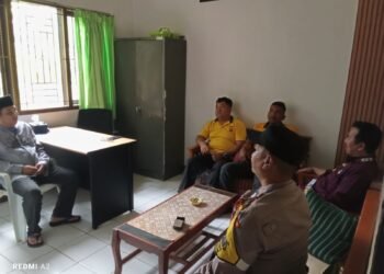 KUA Cikidang Perkuat Sinergitas dengan Polsek Bahas Kerukunan Umat Beragama dan Santunan Anak Yatim
