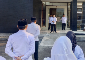 Apel Pagi Kemenag Kabupaten Sukabumi: ASN Diajak Sukseskan Indonesia Berkiblat dan Perkuat Budaya Kerja Inovatif