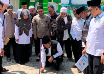 KUA Cisaat Gelar Sosialisasi dan Simulasi Gerakan Nasional Indonesia Berkiblat