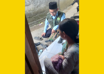 KUA Bojonggenteng Intensifkan Sosialisasi Gerakan Nasional Indonesia Berkiblat dari Rumah ke Rumah