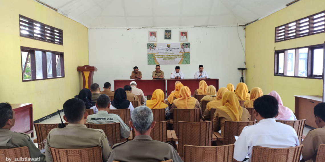 Perkuat Spirit Kerja sebagai Ibadah, KUA Nagrak Sosialisasikan Gerakan Nasional Indonesia Berkiblat kepada Aparatu*