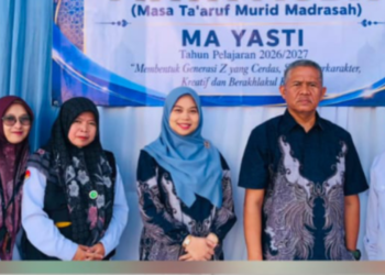 MTs Falah, MTs YASTI, MA YASTI, dan Pemerintah Desa Babakan Siap Sukseskan Gerakan Nasional Indonesia Berkiblat Bersama KUA Cisaat