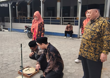 KUA Cibadak Pastikan Arah Kiblat Masjid Besar Assalam Telah Sesuai, Edukasi Masyarakat Manfaatkan Momentum Rashdul Kiblat