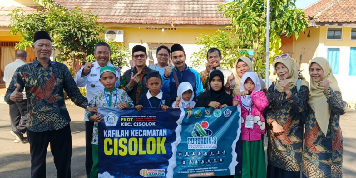 KUA Cisolok Hadiri Pelepasan Kontingen PORSADIN Menuju Tingkat Kabupaten Sukabumi