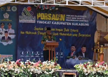 Bupati Sukabumi Resmi Buka PORSADIN VIII, 47 Kafilah Tampilkan Semangat Santri Berprestasi