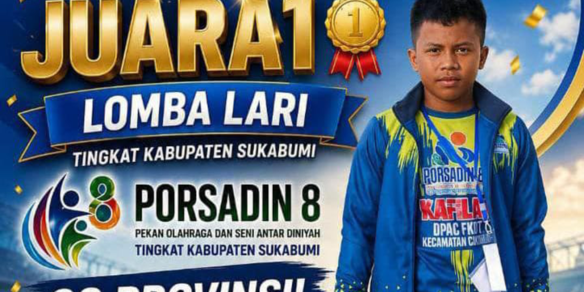 Juara Lomba Lari PORSADIN VIII, Santri Cicurug Siap Wakili Kabupaten Sukabumi ke Tingkat Provinsi
