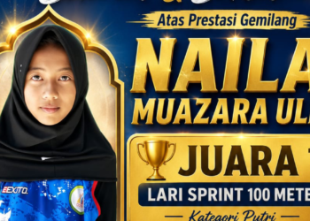 Naila Muazara Ulfa Persembahkan Juara 1 Lari Sprint 100 Meter untuk Kecamatan Sukalarang di PORSADIN VIII