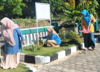 KUA Ciracap Istiqamah Laksanakan GEMAH ASRI, Wujudkan Lingkungan Kerja Bersih dan Nyaman