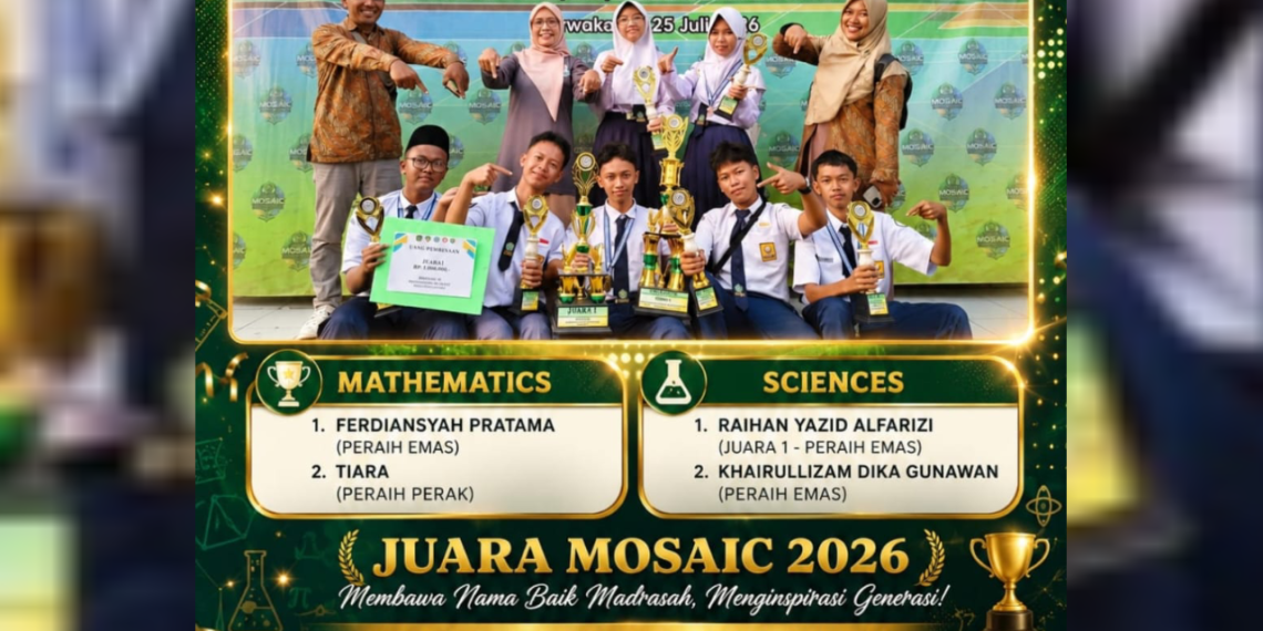 Empat Siswa MTsN 2 Sukabumi Raih Prestasi Gemilang pada Ajang MOSAIC 2026 Tingkat Provinsi Jawa Barat