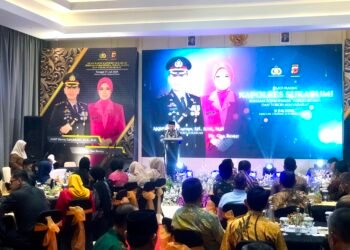 Kepala KUA Nagrak Pimpin Doa pada Silaturahmi Kapolres Sukabumi Bersama Forkopimda dan Tokoh Masyarakat