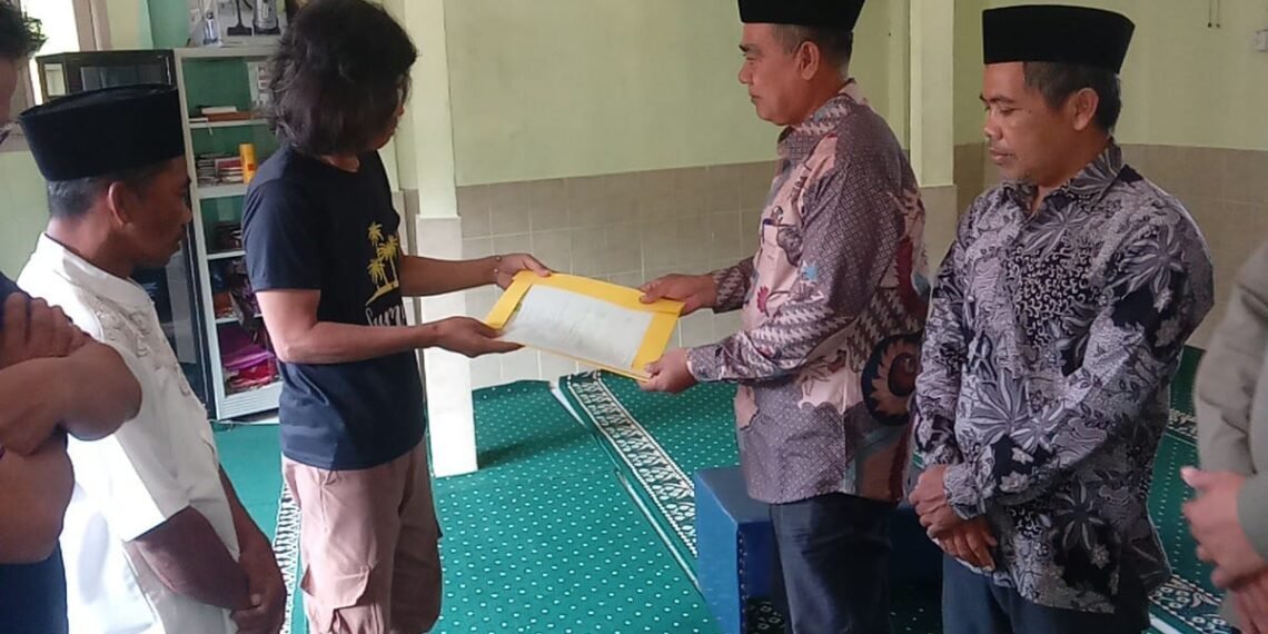 Proses Akta Ikrar Wakaf Masjid Nurul Amal, Penyuluh Agama KUA Cibadak Dukung Penyelamatan Aset Wakaf