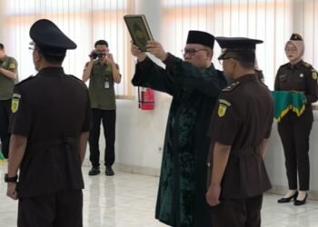 Wujud Sinergi Lintas Sektor, Kasi Bimas Islam Kemenag Kabupaten Sukabumi Menjadi Rohaniawan pada Pelantikan Pejabat Kejari