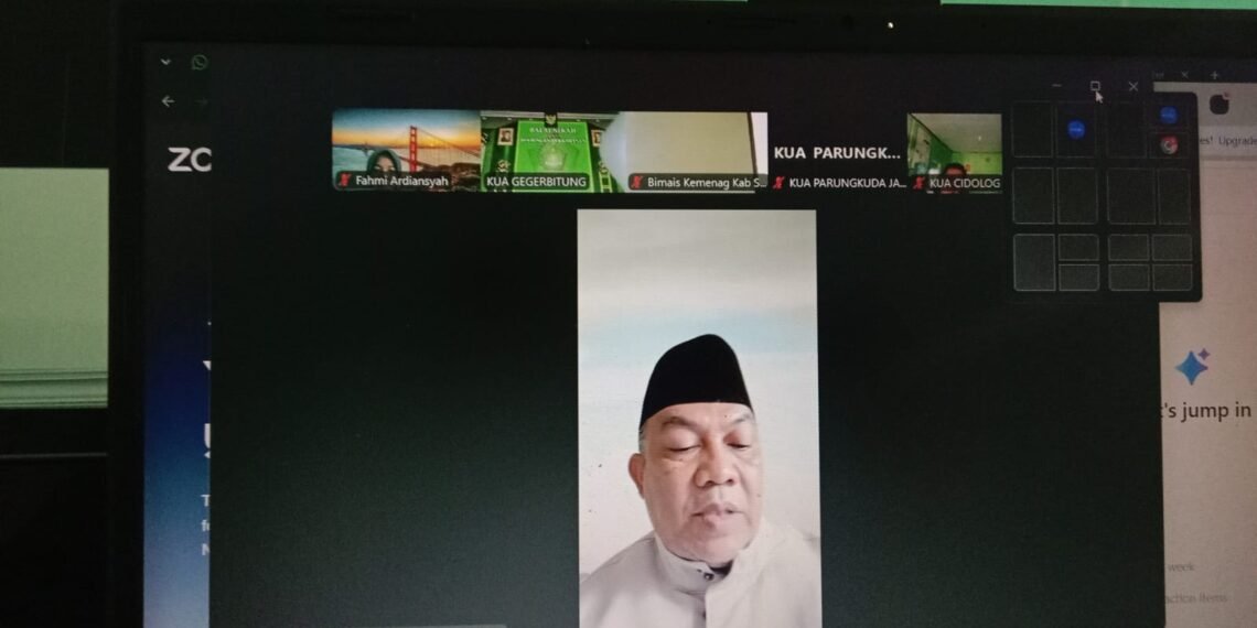 Kemenag Kabupaten Sukabumi Matangkan Pelaksanaan Gerakan Bersih-Bersih Masjid melalui Rapat Koordinasi Daring
